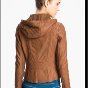 Michael Kors Camel Leather Jacket